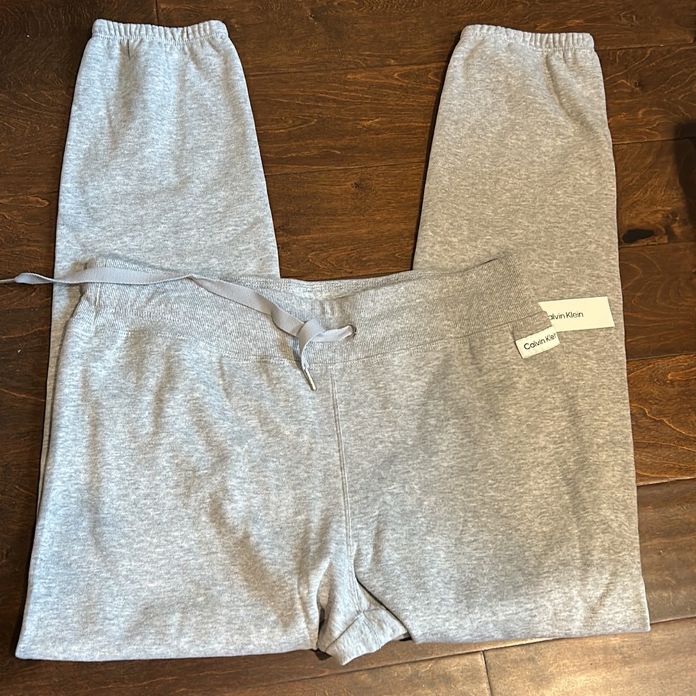 Calvin Klein Womens Sweatpants Plus sz 2X Logo Gray Nwt Drawstring - Picture 3 of 4